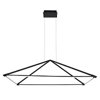 Люстра подвесная LED Pyramis 4573-2P Favourite чёрная на 1 лампу, основание чёрное в стиле современный Люстра подвесная LED Pyramis 4573-2P Favourite чёрная на 1 лампу, основание чёрное в стиле современный